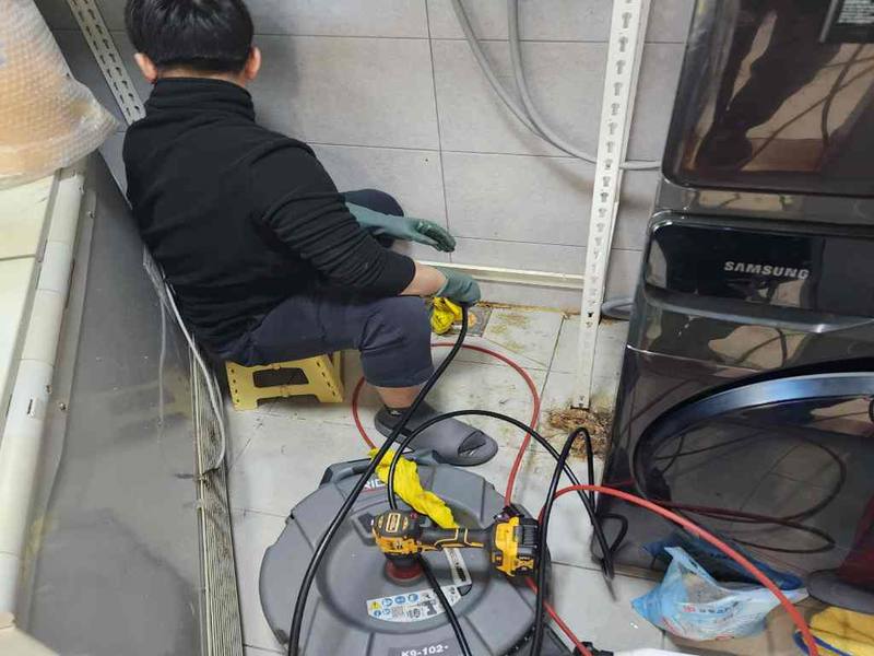 송파구 싱크대막힘 작업사례 8